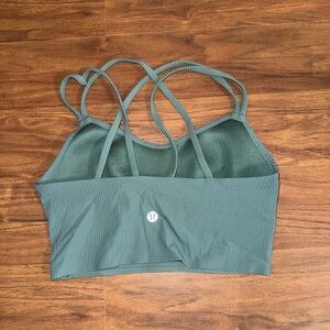 lululemon like a cloud Teal Strappy Sports Bra